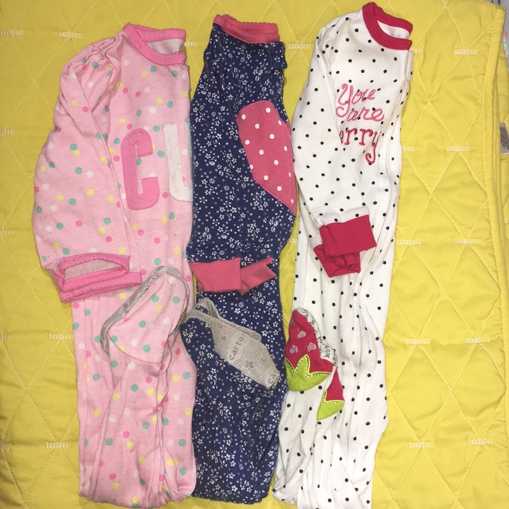 Girls Footie Pajamas